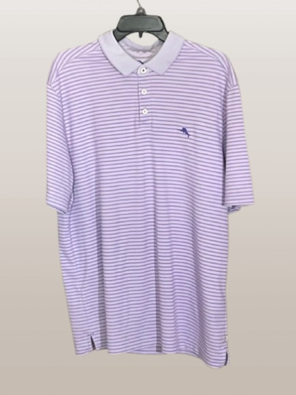 Tommy Bahama Mens XL Purple Supima Cotton Blend Polo Shirt Resort